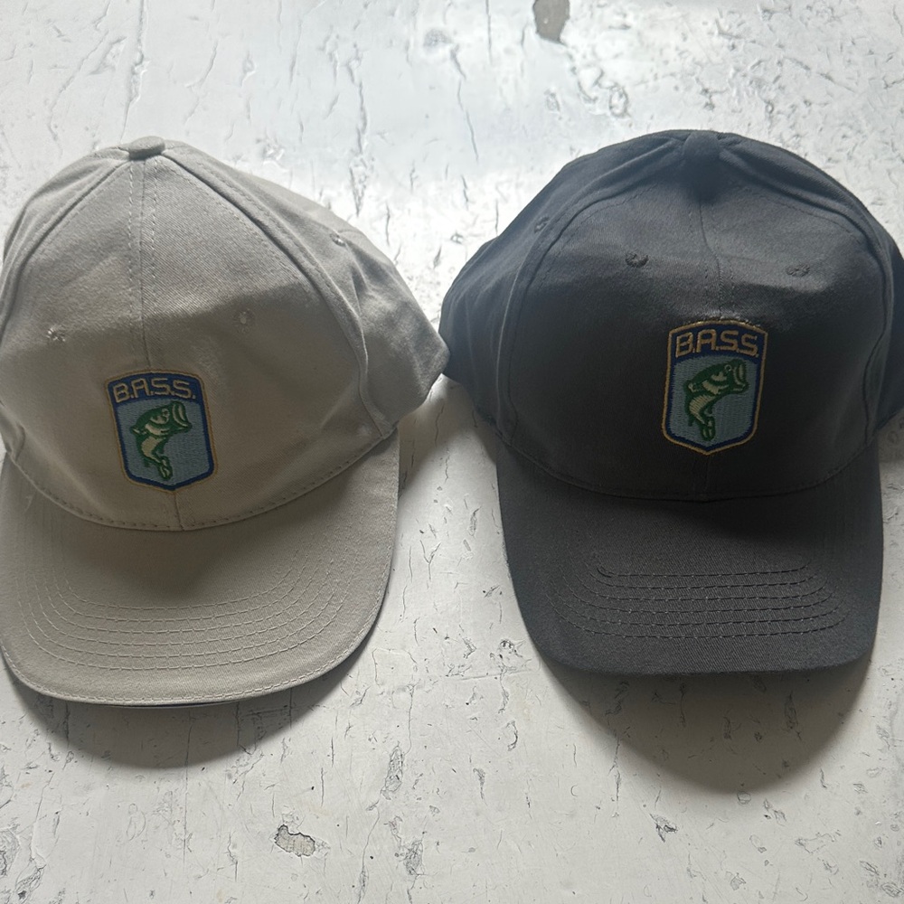 Bass Gray and Black Caps